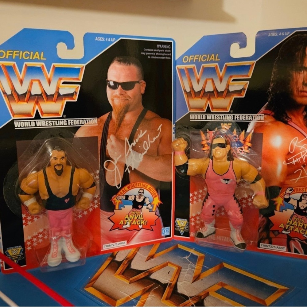 Custom WWF Hart Foundation Hasbros